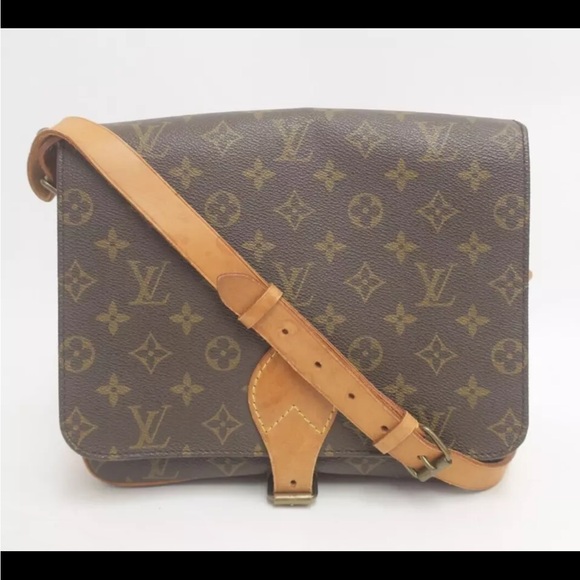 LOUIS VUITTON Cartouchiere GM Monogram  Crossbody Shoulder Bag Vintage - Picture 2 of 16